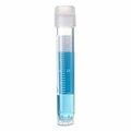 Globe Scientific Cryogenic Vials, 4.0ml, Sterile, External Threads, Attached Screwcap with O-ring seal, RB, SS, PG, WS, 500PK 3032-4